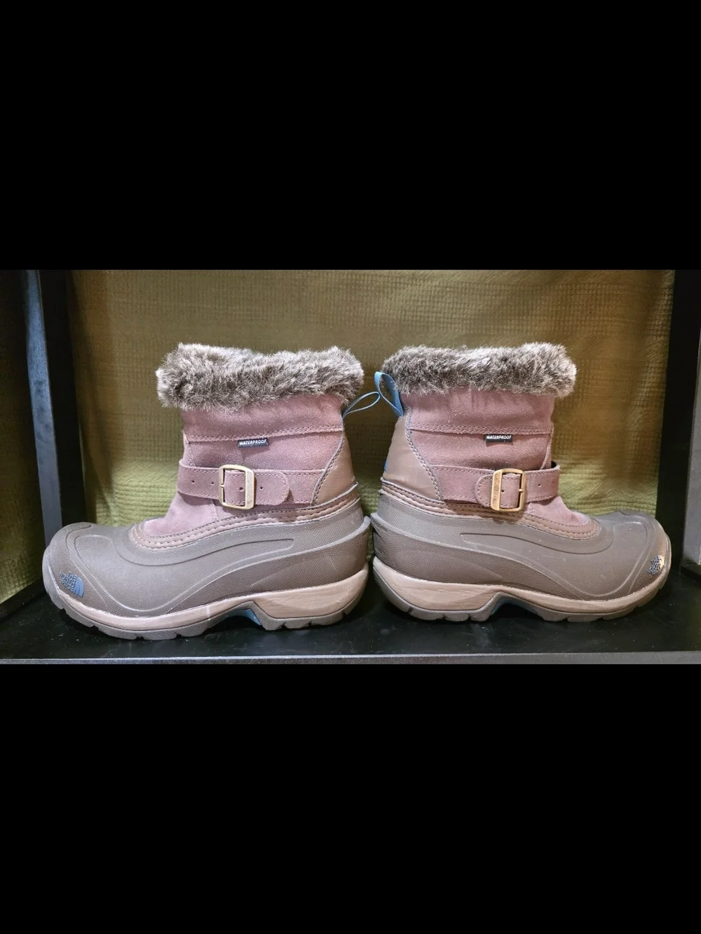 North Face Women's Brown Faux Fur Winter Boots